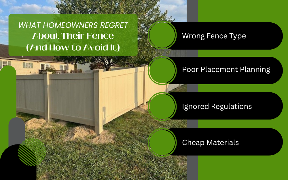 What Homeowners Regret About Their Fence (And How to Avoid It) Infographic